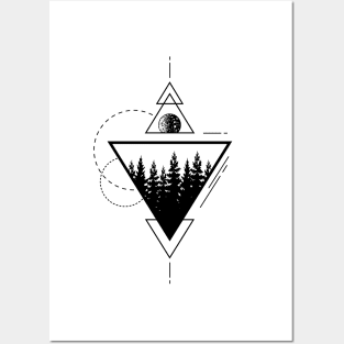 Forest. Geometric Style Posters and Art